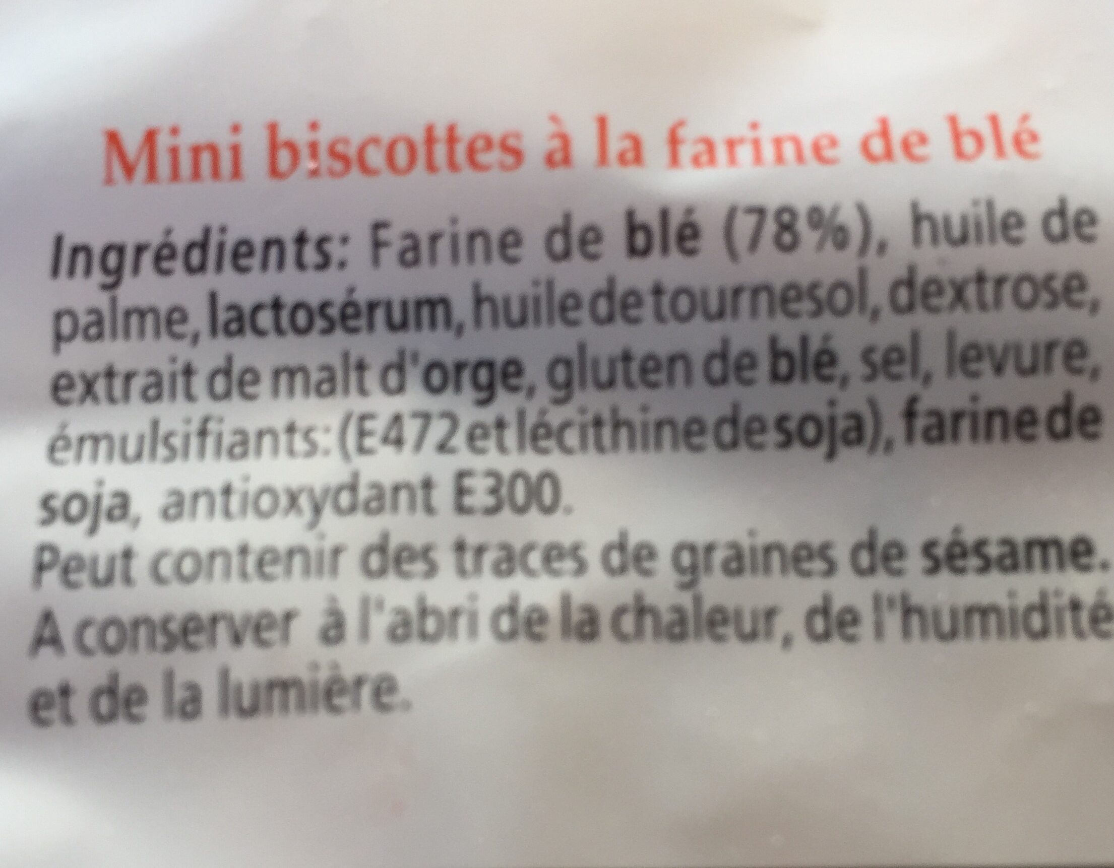 Ingredients