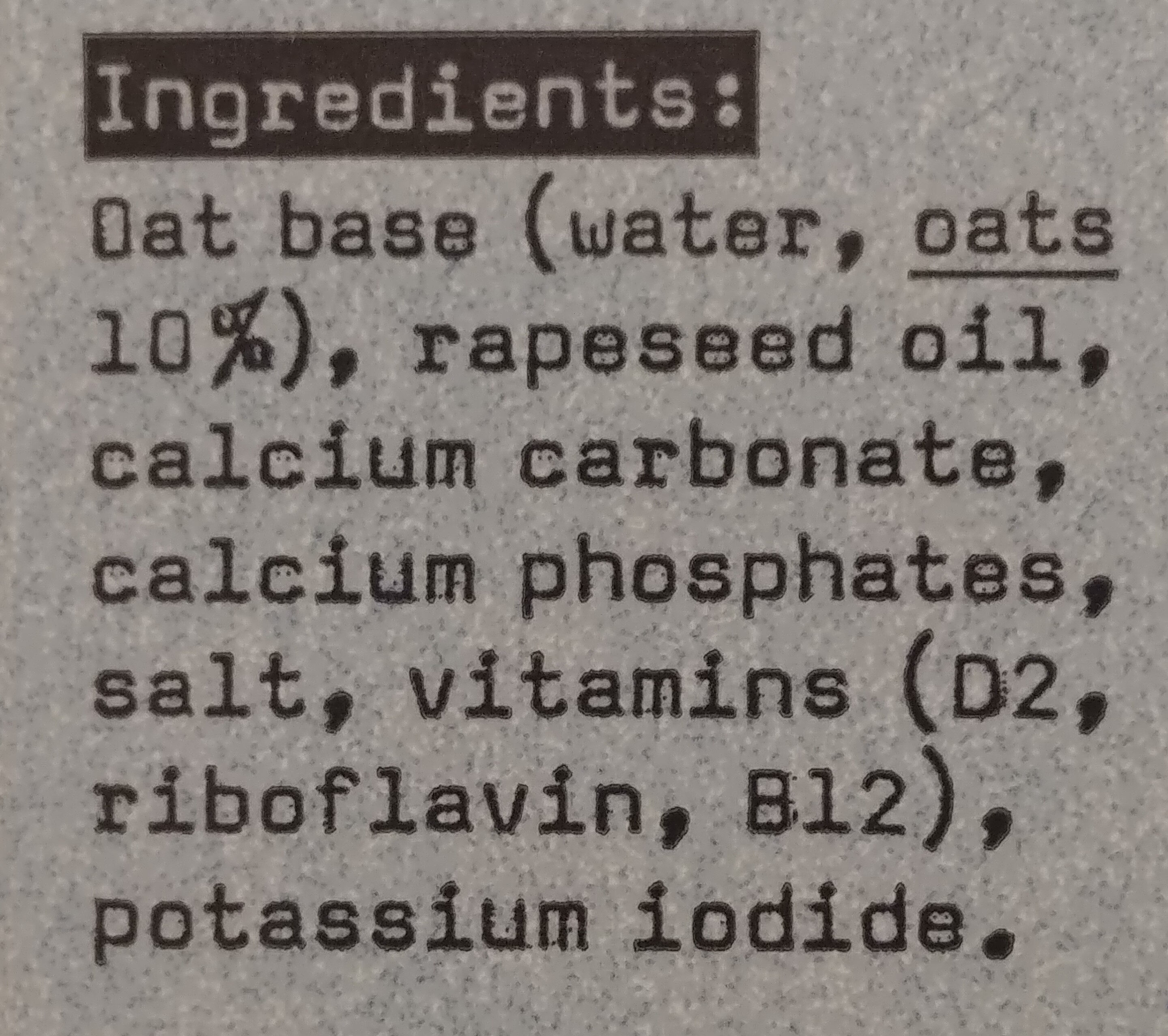 Additives